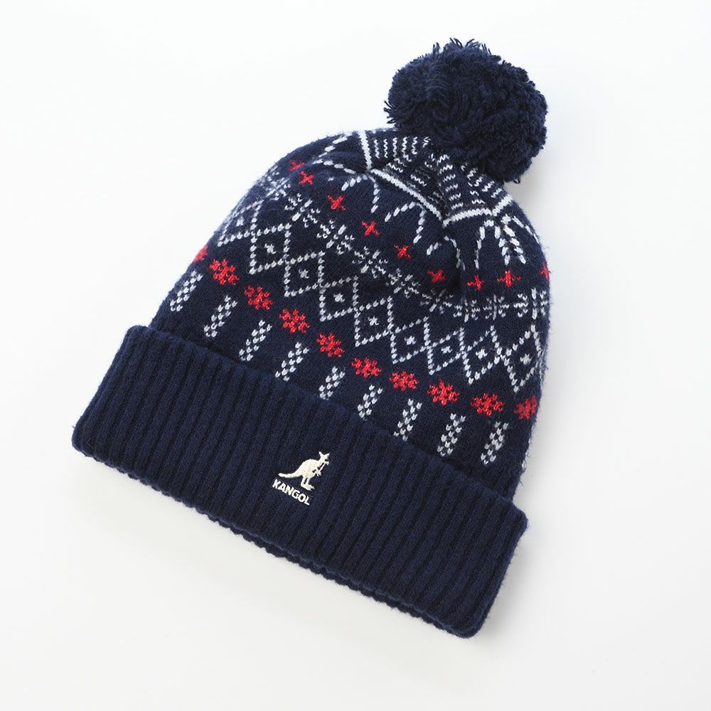 カンゴール ニット帽 HOLIDAY POM POM BEANIE（ホリデー ポンポン