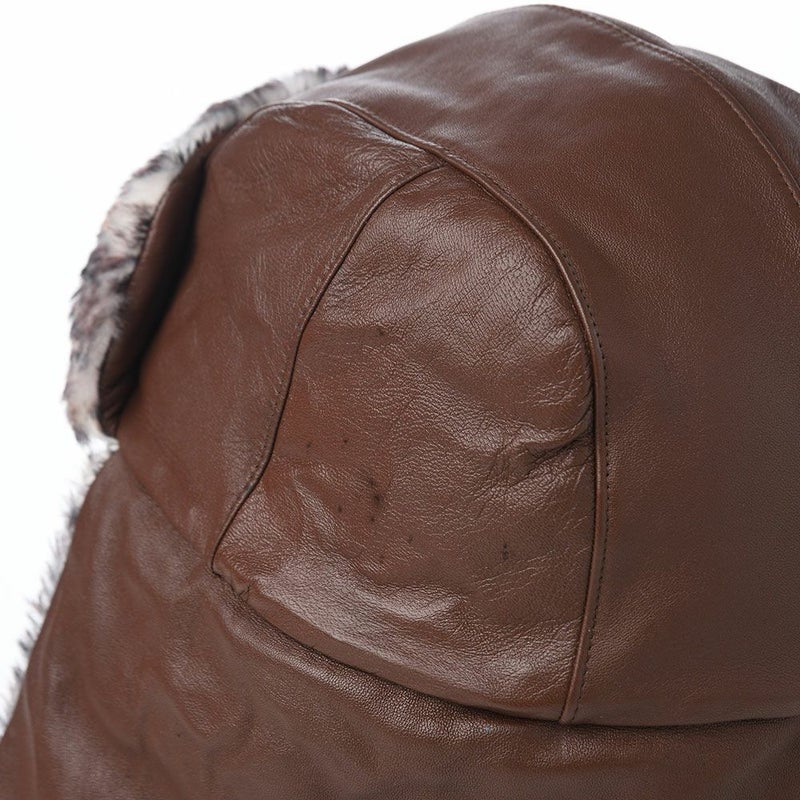 ノルの飛行帽 Animal flight cap leather（アニマル フライトキャップ レザー） ブラウン