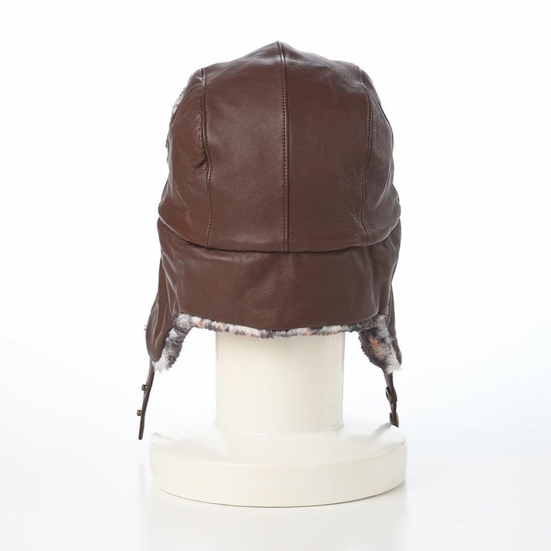 ノルの飛行帽 Animal flight cap leather（アニマル フライトキャップ レザー） ブラウン