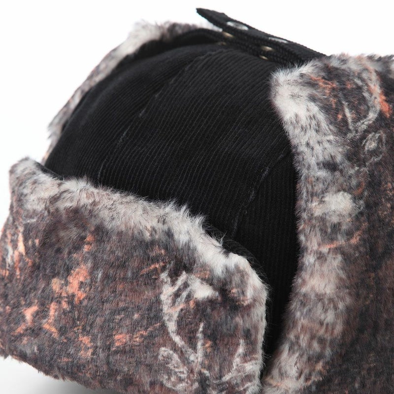 ノルの飛行帽 Animal flight cap corduroy（アニマル フライトキャップ コーデュロイ） ブラック