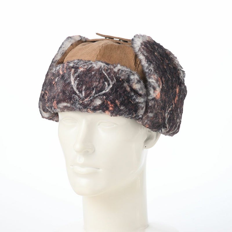 ノルの飛行帽 Animal flight cap corduroy（アニマル フライトキャップ コーデュロイ） モカ