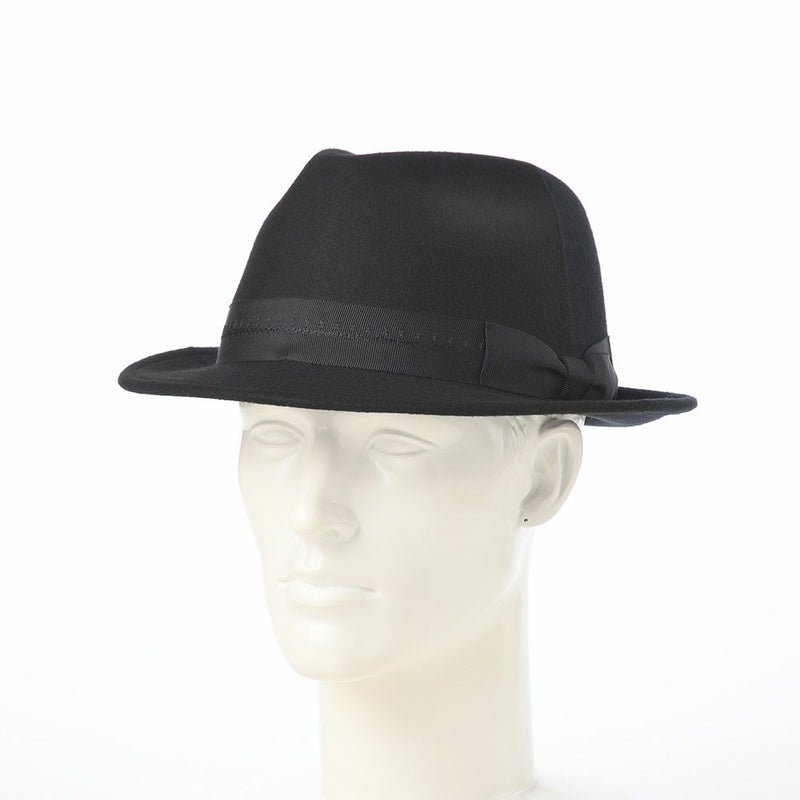 ノルのフェルトハット Half and half（ハーフアンドハーフ） ブラック