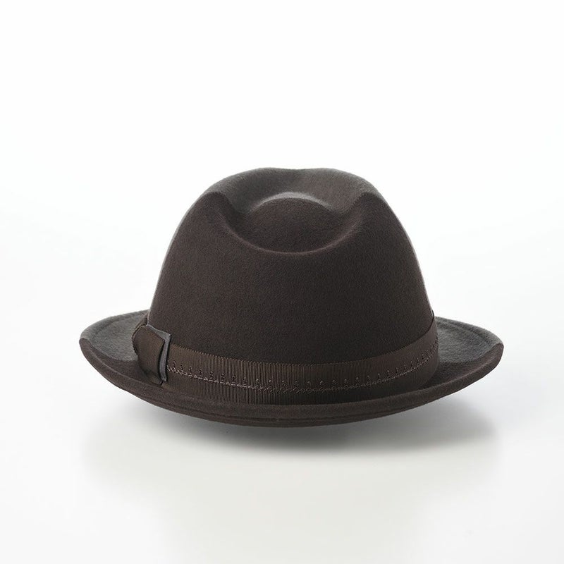 ノルのフェルトハット Half and half（ハーフアンドハーフ） チャコール