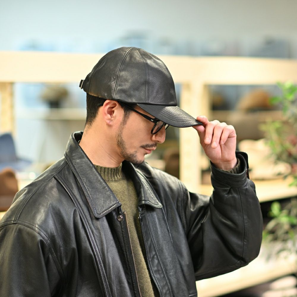 ノックス キャップ 8panel Leather Cap（8パネル レザー キャップ