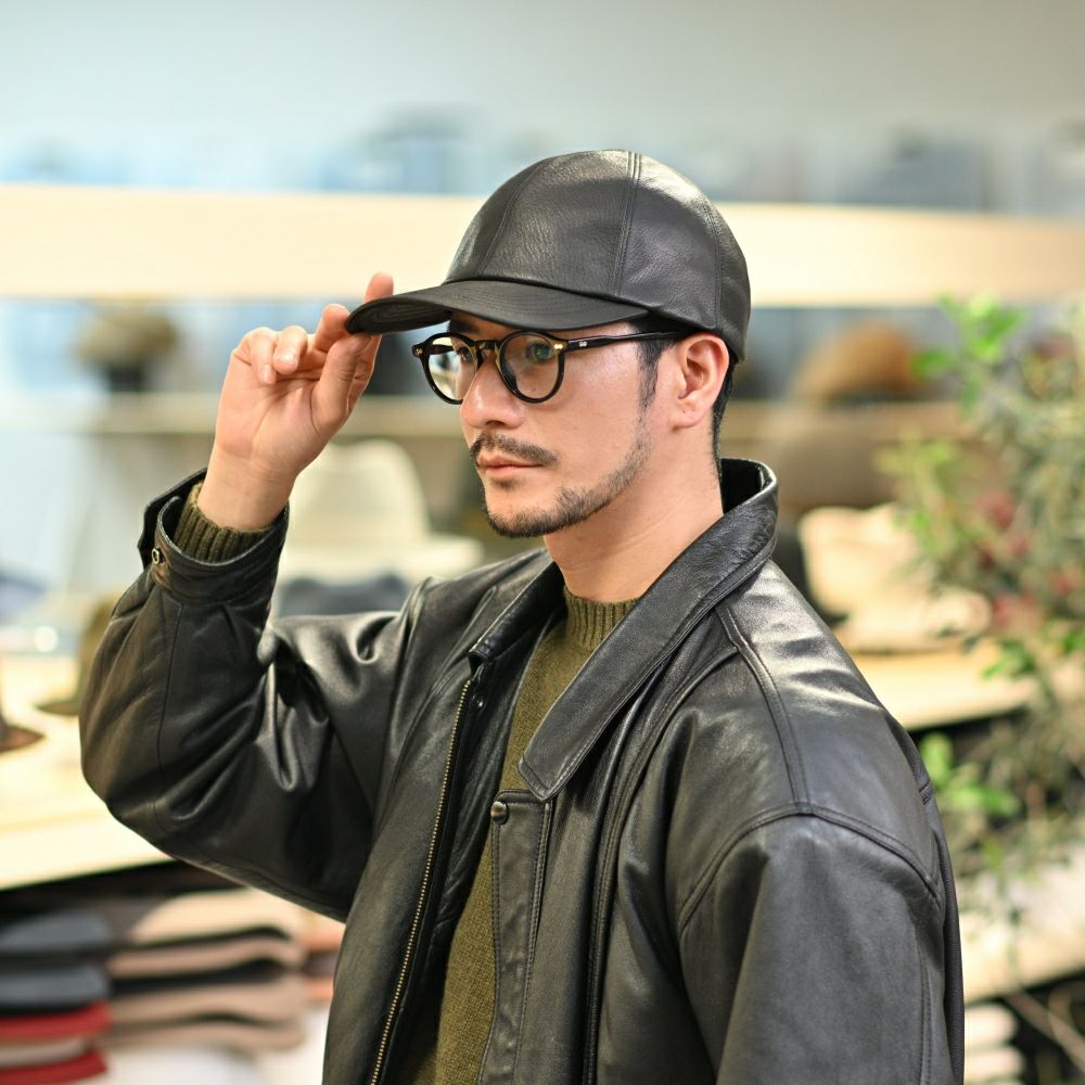 ノックス キャップ 8panel Leather Cap（8パネル レザー キャップ