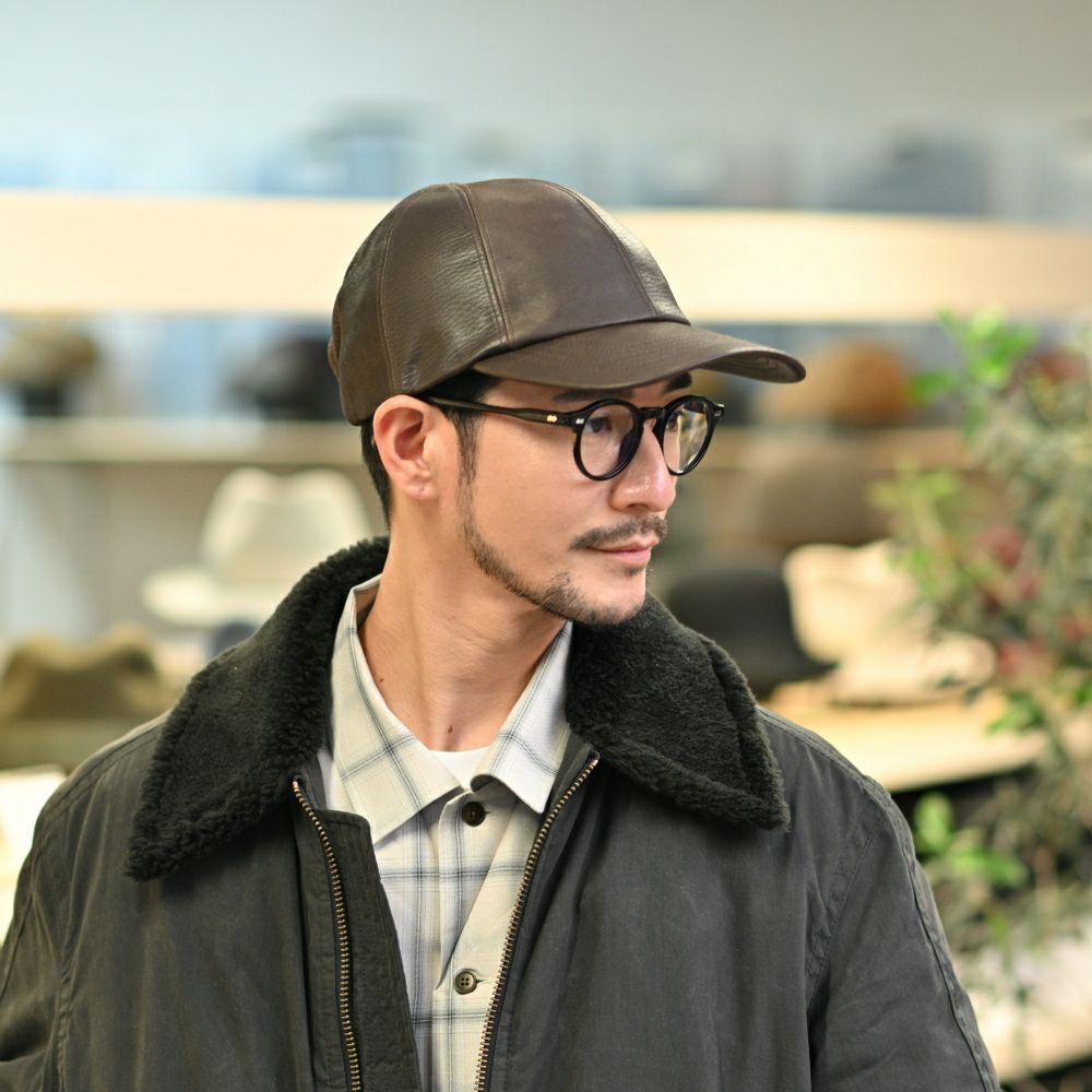 ノックス キャップ 8panel Leather Cap（8パネル レザー キャップ