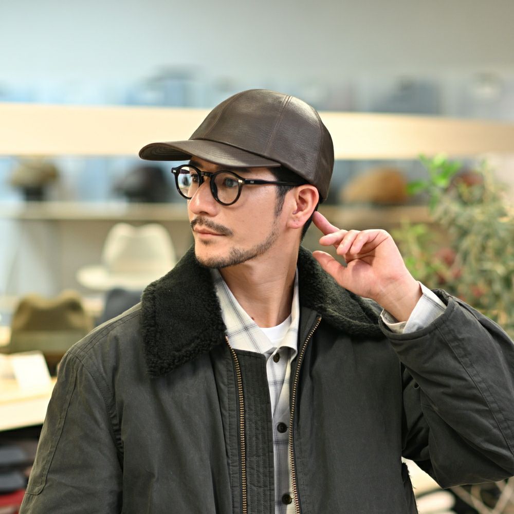 ノックス キャップ 8panel Leather Cap（8パネル レザー キャップ