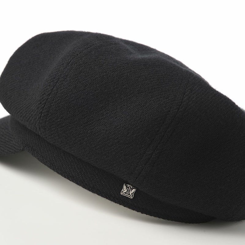ノックスのキャスケット Wool Serge Casquette（ウールサージ キャスケット） ブラック