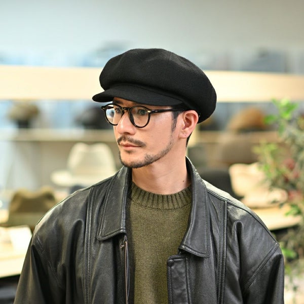 Wool Serge Casquette（ウールサージ キャスケット） ブラック