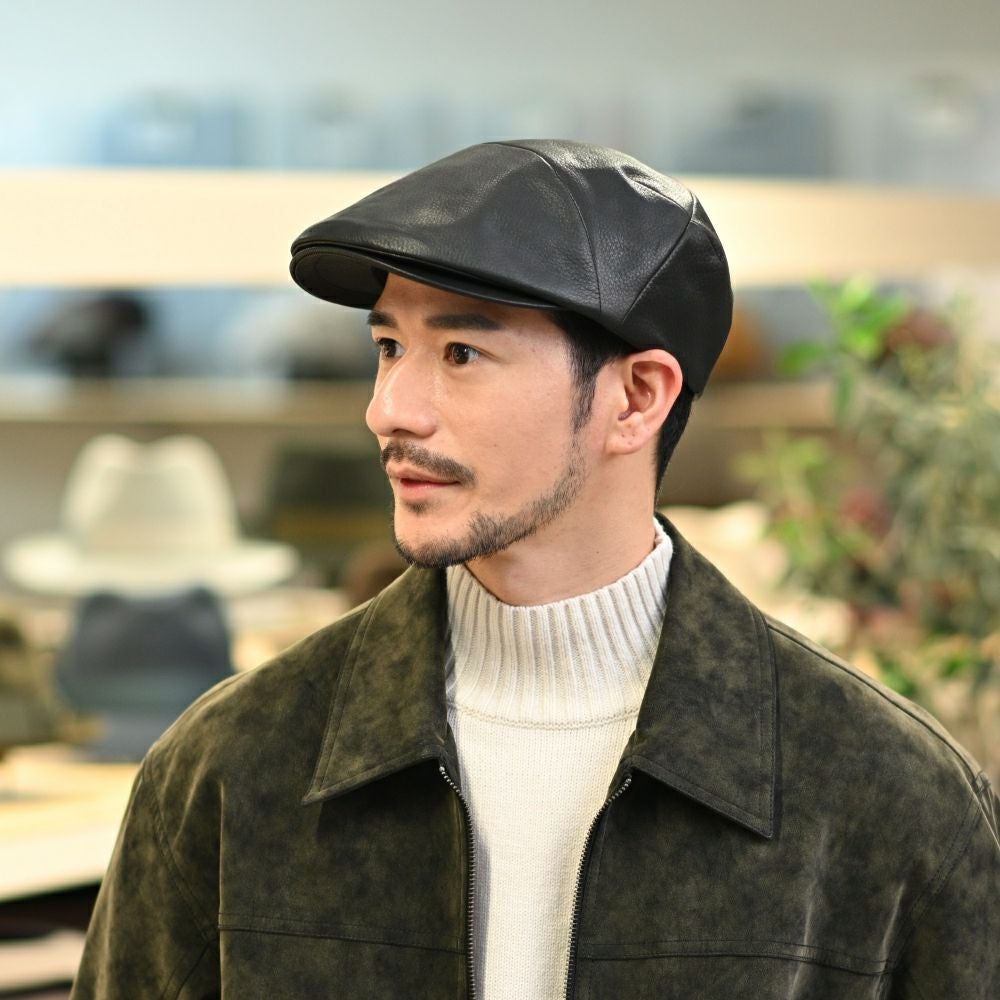 ノックス ハンチング Leather Ivy Cap（レザー アイビーキャップ