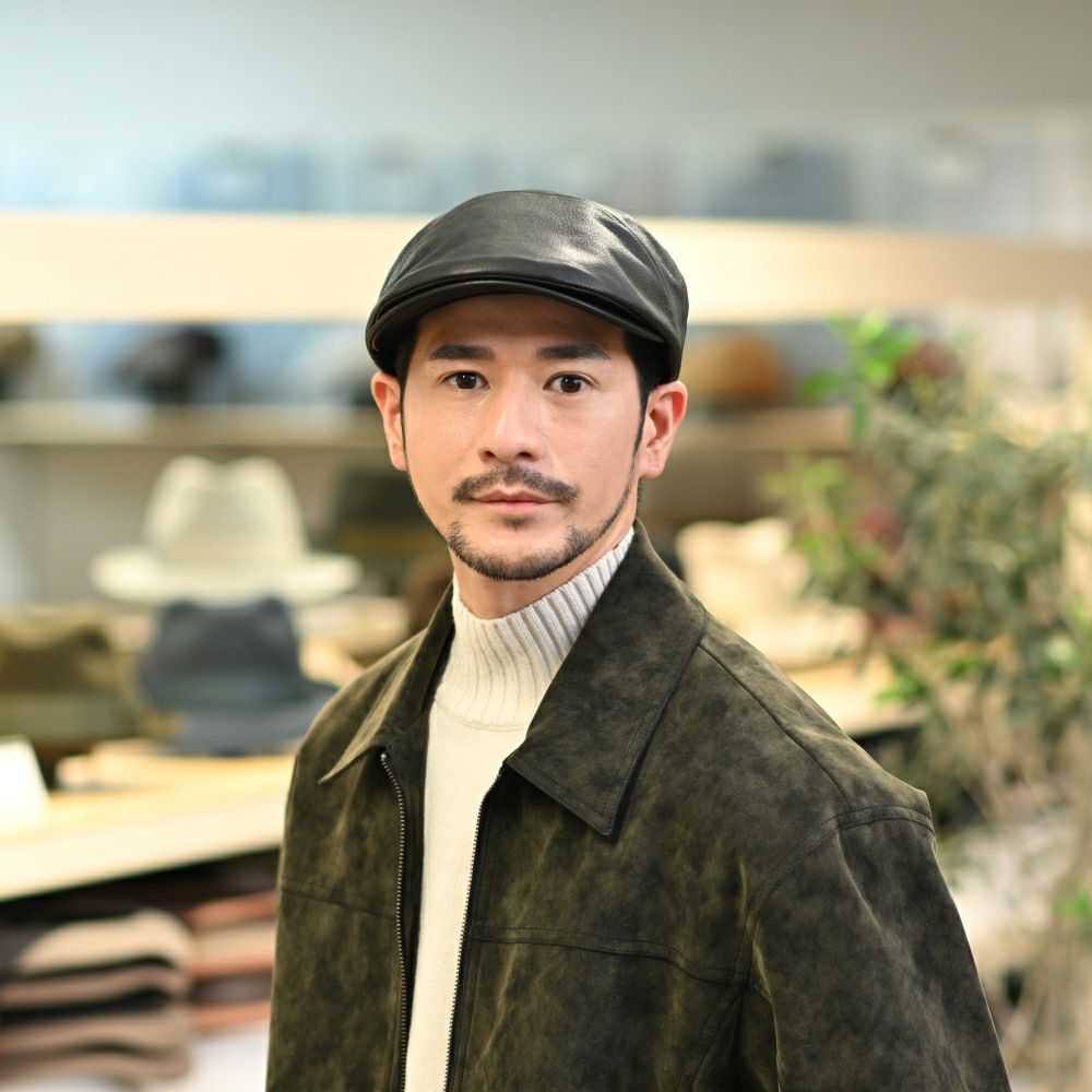 ノックス ハンチング Leather Ivy Cap（レザー アイビーキャップ
