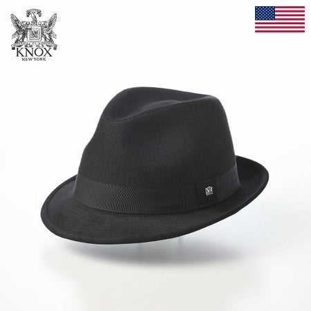 ノックスのソフトハット Melange Serge Corduroy Lescaut（メランジサージ コーデュロイ レスコー）922607R ブラック