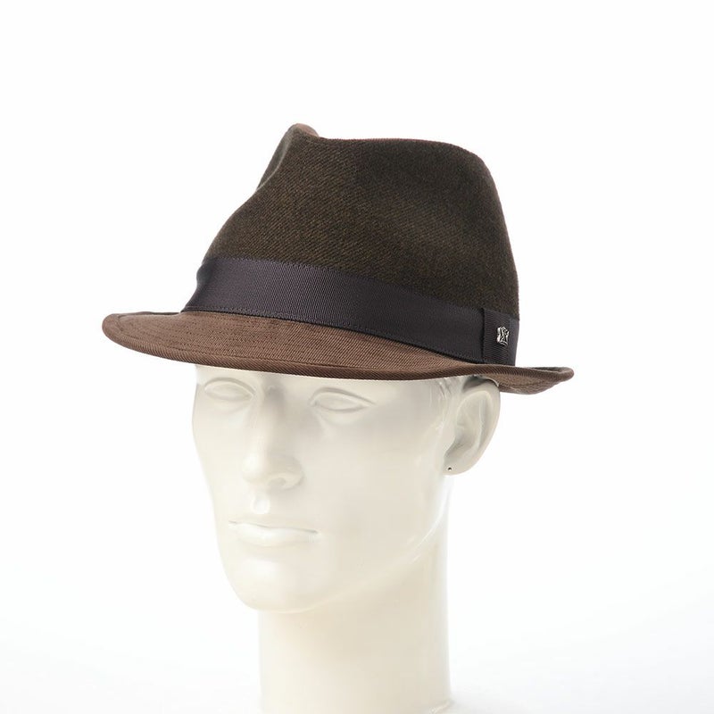 ノックスのソフトハット Melange Serge Corduroy Lescaut（メランジサージ コーデュロイ レスコー）922607R ブラウン