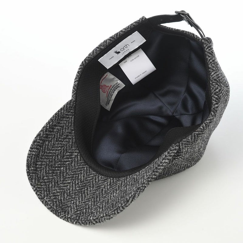 アースのキャップ Harris Tweed Cap（ハリスツイード キャップ） グレー