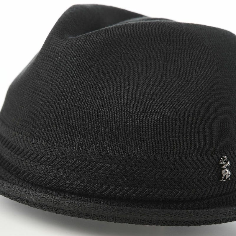 アースのソフトハット TM Short Brim Fedora（ショートブリム フェドラ） ブラック