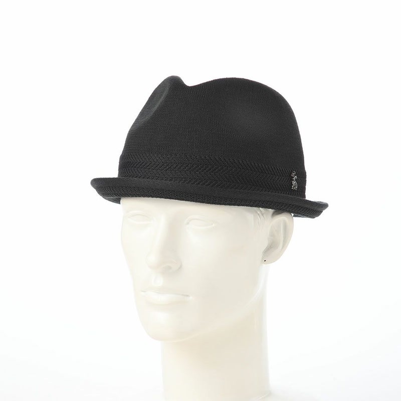 アースのソフトハット TM Short Brim Fedora（ショートブリム フェドラ） ブラック