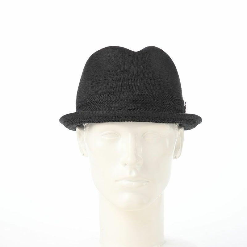 アースのソフトハット TM Short Brim Fedora（ショートブリム フェドラ） ブラック