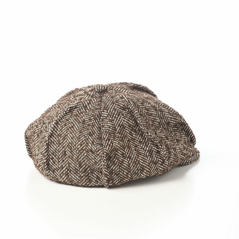 アースのキャスケット HERINGBORN Tuck Cas（ヘリンボーン タック キャス） ブラウン