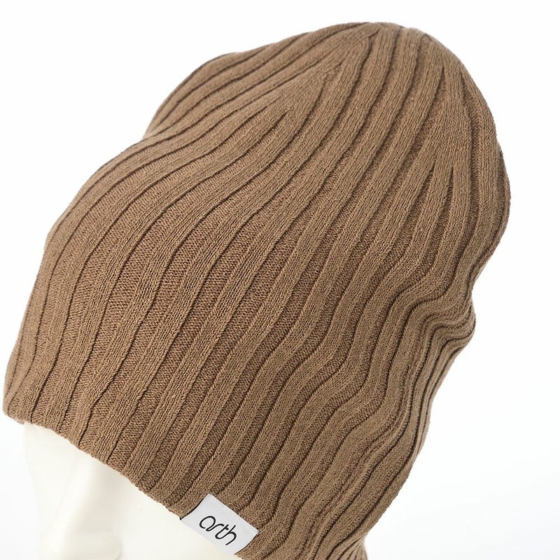 アースのニット帽 Silk Double Beanie（シルク ダブルビーニー） ベージュ