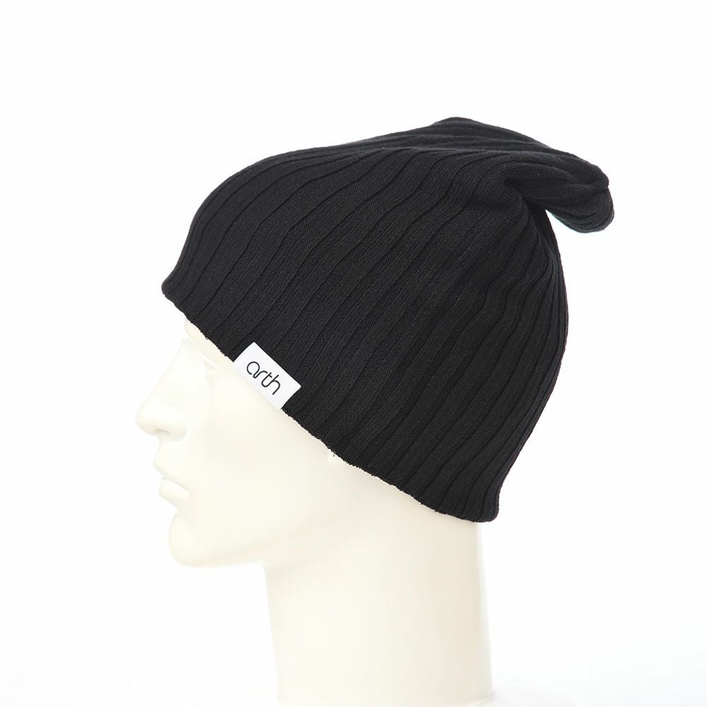 アース ニット帽 Silk Double Beanie（シルク ダブルビーニー