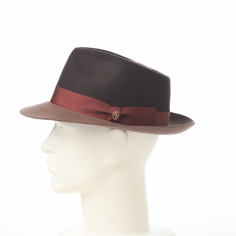 ガリュープラネットのフェルトハット Bicolor Felt Hat（バイカラー フェルトハット）859 ブラウン