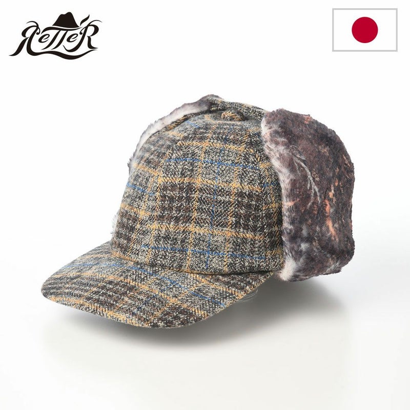 レッターのキャップ Check Cotton Cap（チェックコットンキャップ） グレー