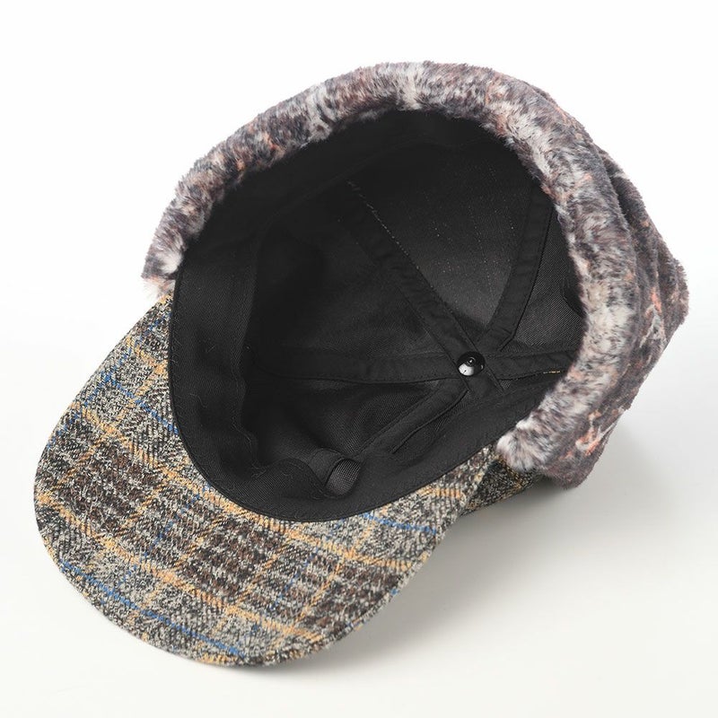 レッターのキャップ Check Cotton Cap（チェックコットンキャップ） グレー