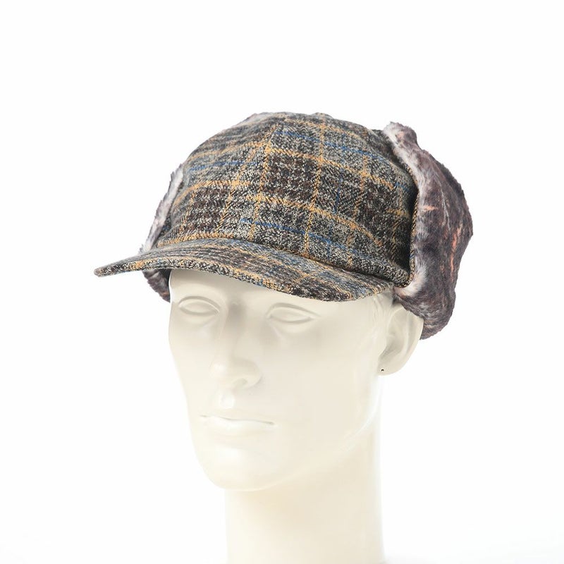 レッターのキャップ Check Cotton Cap（チェックコットンキャップ） グレー