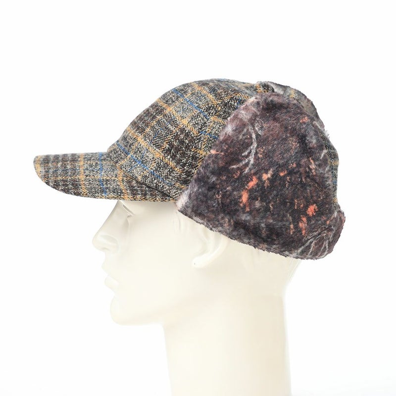 レッターのキャップ Check Cotton Cap（チェックコットンキャップ） グレー