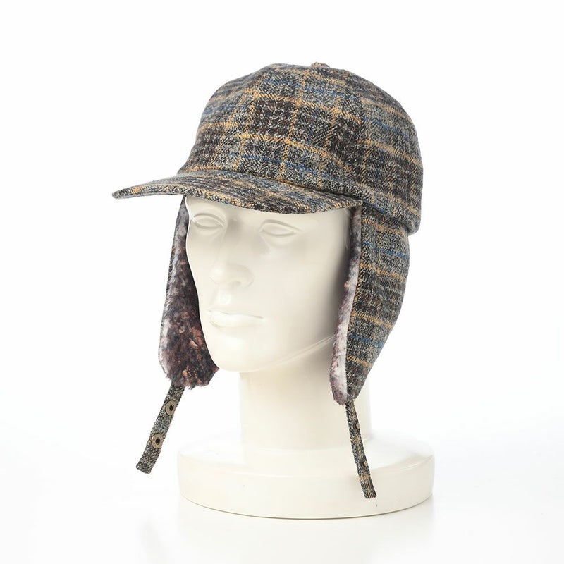 レッターのキャップ Check Cotton Cap（チェックコットンキャップ） グレー
