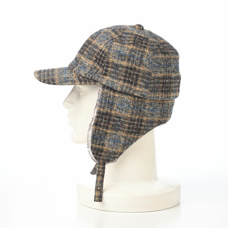 レッターのキャップ Check Cotton Cap（チェックコットンキャップ） グレー