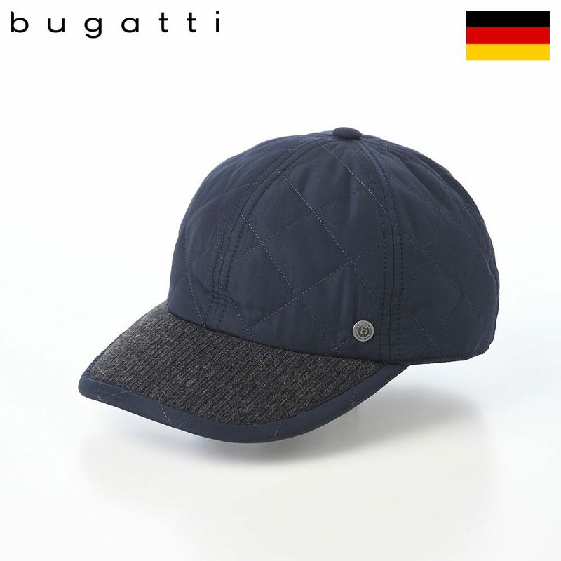 ブガッティのキャップ Quilting Cap（キルティング キャップ） 629239 ネイビー