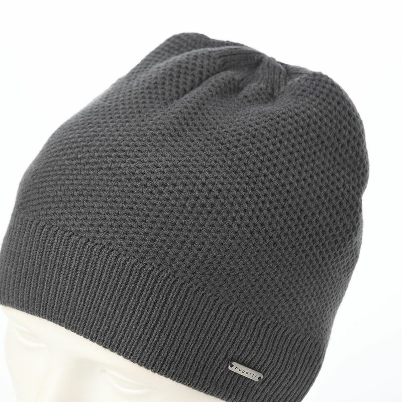 ブガッティのニット帽 Honeycomb Knitted Beanie（ハニカム ニットビーニー） 629316 チャコール