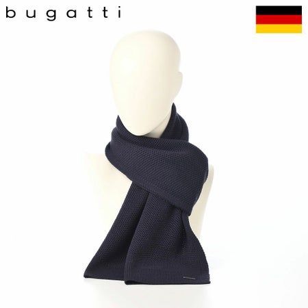 ブガッティのスカーフ・マフラー Honeycomb Scarf（ハニカム スカーフ） 630208 ネイビー