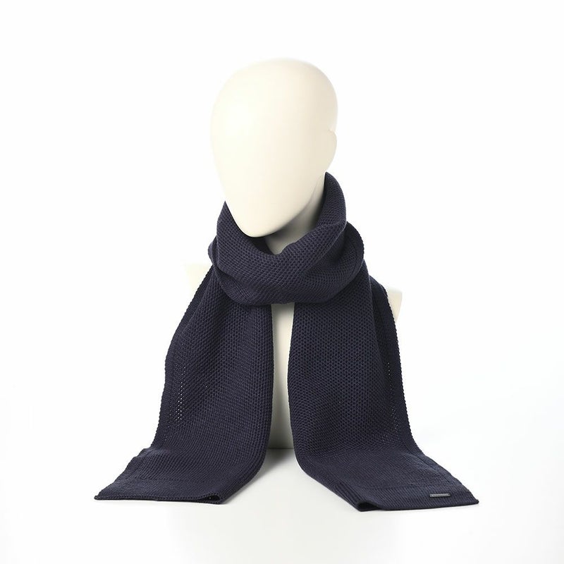 ブガッティのスカーフ・マフラー Honeycomb Scarf（ハニカム スカーフ） 630208 ネイビー