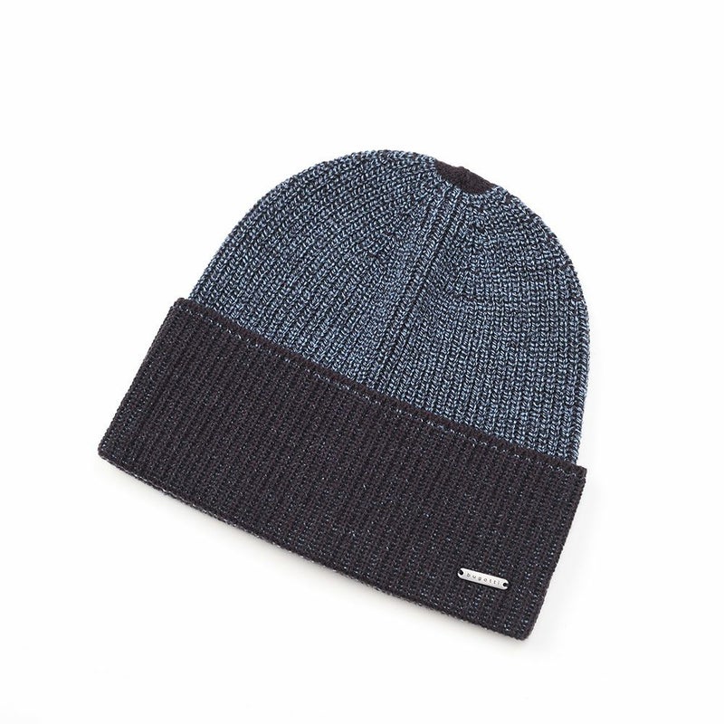 ブガッティのスカーフ・マフラー Check Scarf ＆ Beanie（チェックスカーフ＆ビーニー） 630212 ネイビー