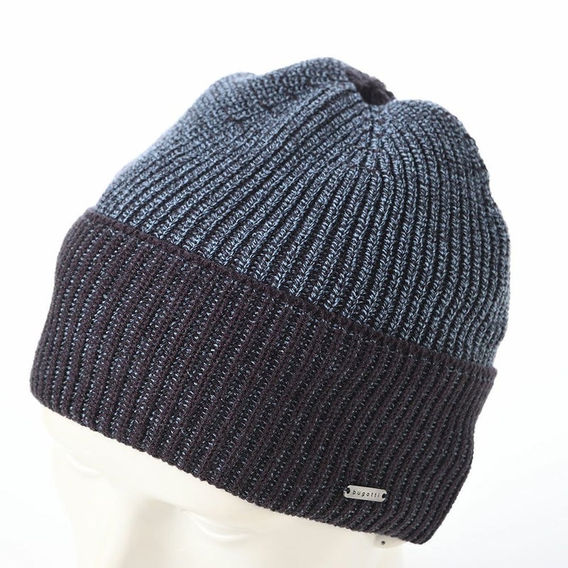 ブガッティのスカーフ・マフラー Check Scarf ＆ Beanie（チェックスカーフ＆ビーニー） 630212 ネイビー