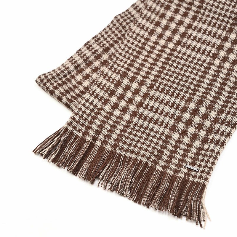 ブガッティのスカーフ・マフラー Check Scarf ＆ Beanie（チェックスカーフ＆ビーニー） 630212 ペッパー