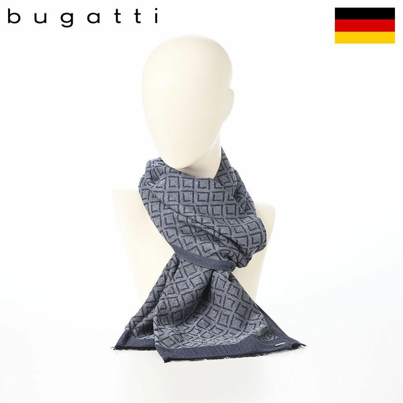ブガッティのスカーフ・マフラー Cotton Scarf（コットンスカーフ） 630337 ネイビー