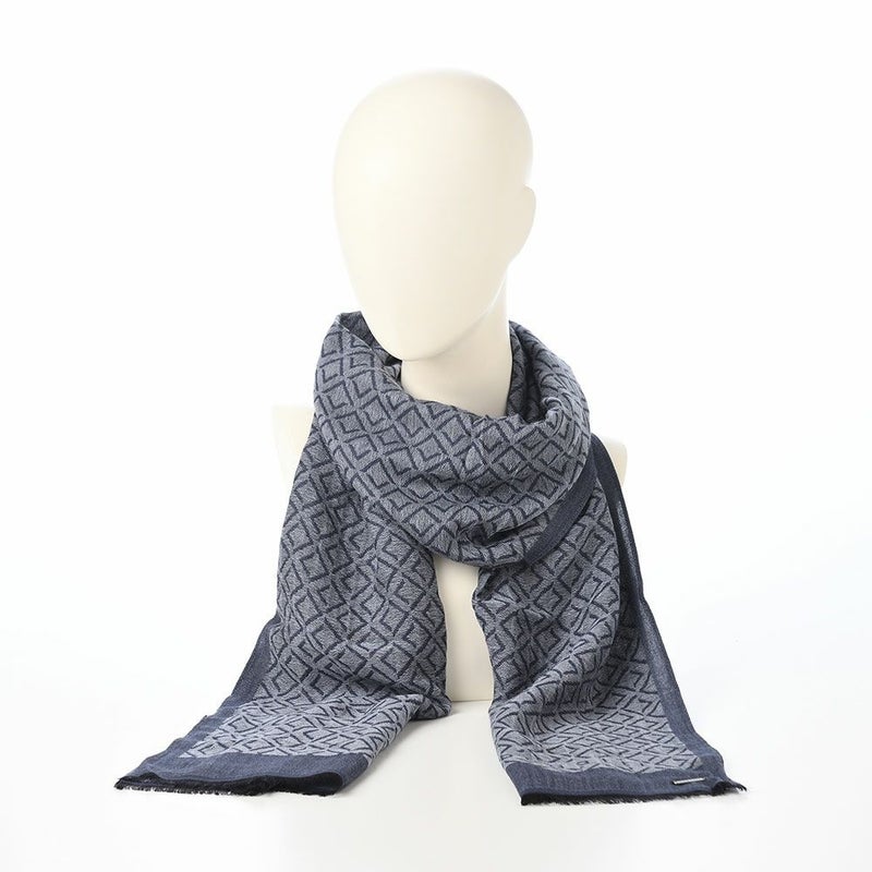 ブガッティのスカーフ・マフラー Cotton Scarf（コットンスカーフ） 630337 ネイビー