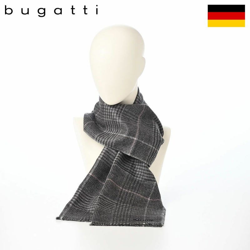 ブガッティのスカーフ・マフラー Doubleface Scarf（ダブルフェイススカーフ） 630338 チャコール