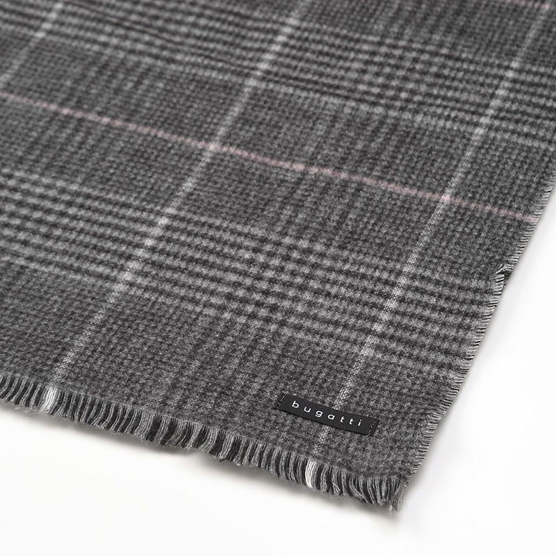 ブガッティのスカーフ・マフラー Doubleface Scarf（ダブルフェイススカーフ） 630338 チャコール