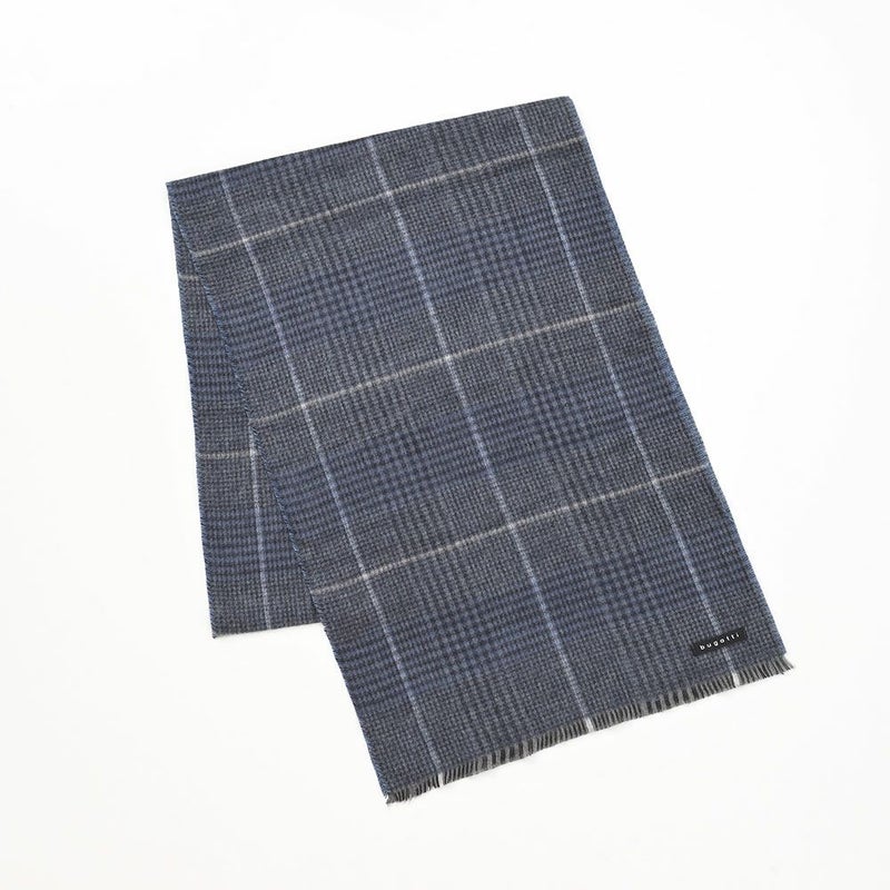 ブガッティのスカーフ・マフラー Doubleface Scarf（ダブルフェイススカーフ） 630338 ネイビー
