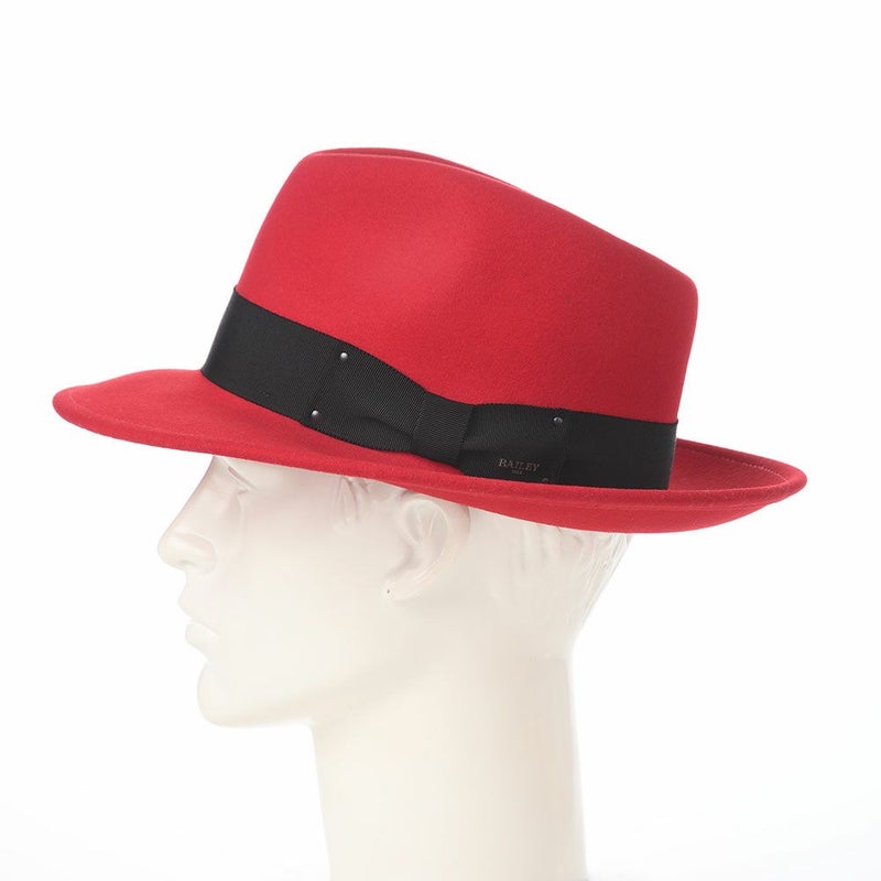 ベイリーのフェルトハット LITEFELT FEDORA（ライトフェルト フェドラ） レッド