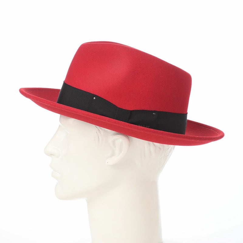 ベイリーのフェルトハット LITEFELT FEDORA（ライトフェルト フェドラ） レッド