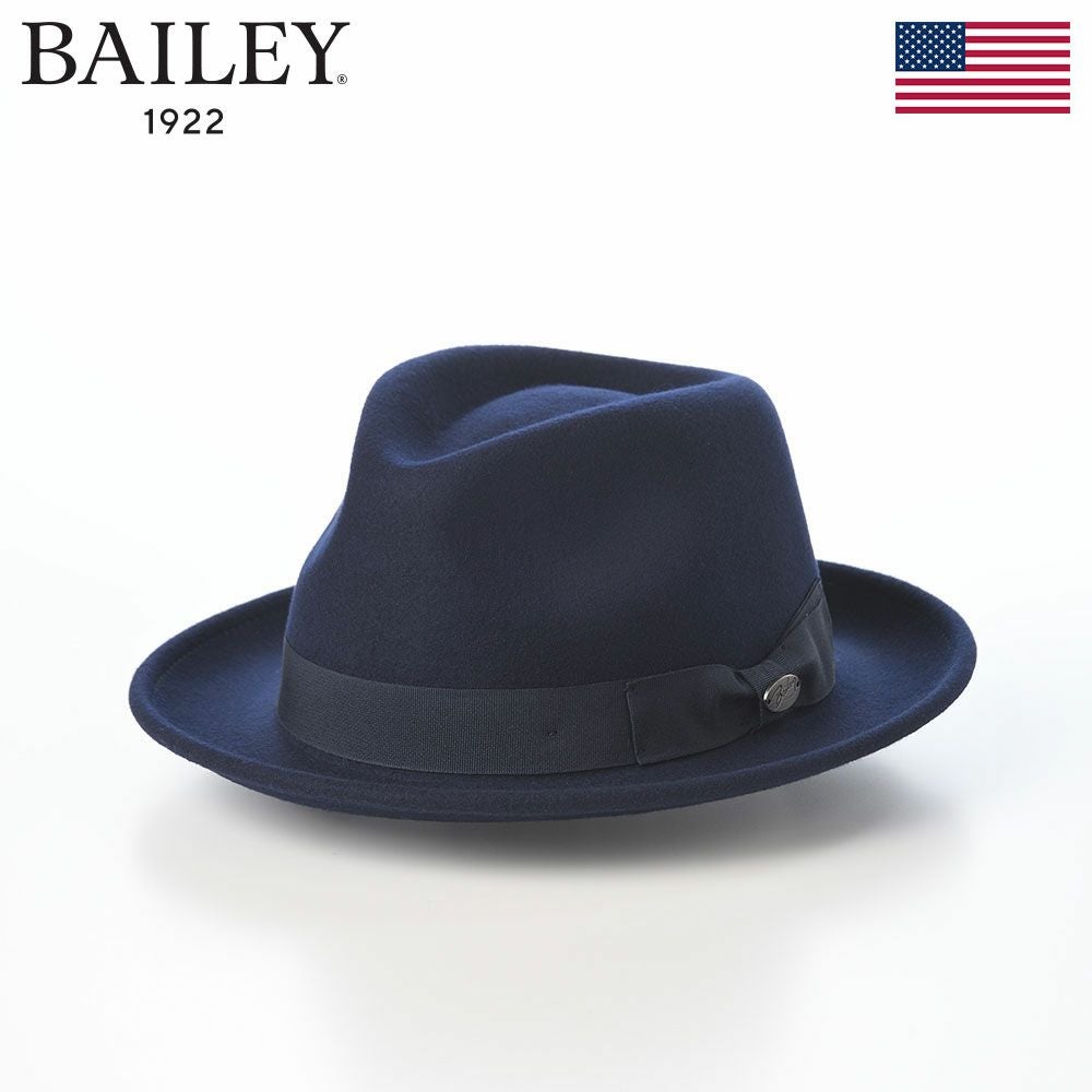 maxim マキシン　フェルトハット　帽子　ネイビー　紺色　ラビットファー ノックス フェルトハット Rabbit Fur Fedora Hat（ラビットファー