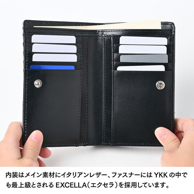 ズーの二つ折り財布 ブリーチパイソン 二つ折り ミディアムウォレット ホワイト