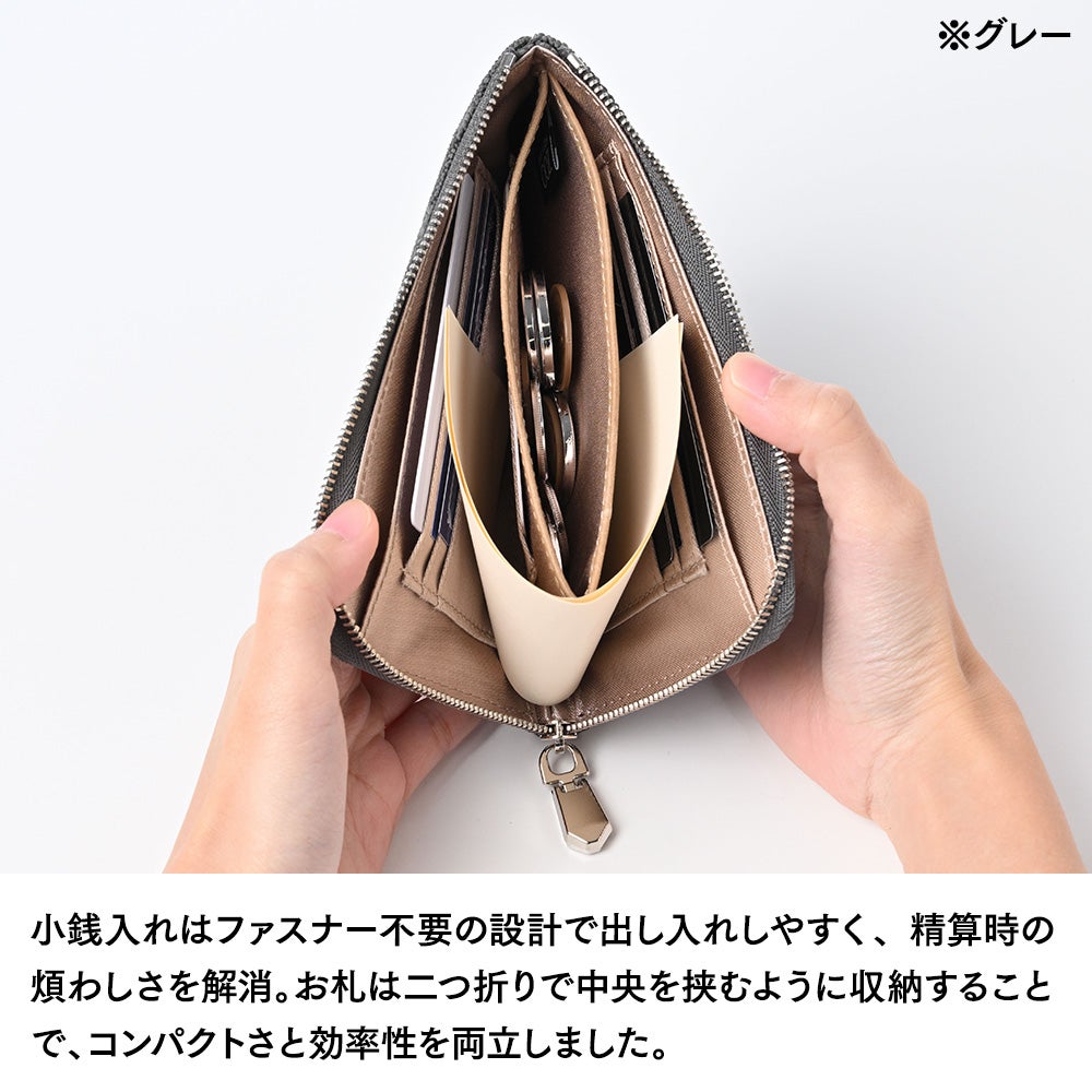 ズー ミニ財布 エレファント L字ファスナー ミディアムウォレット