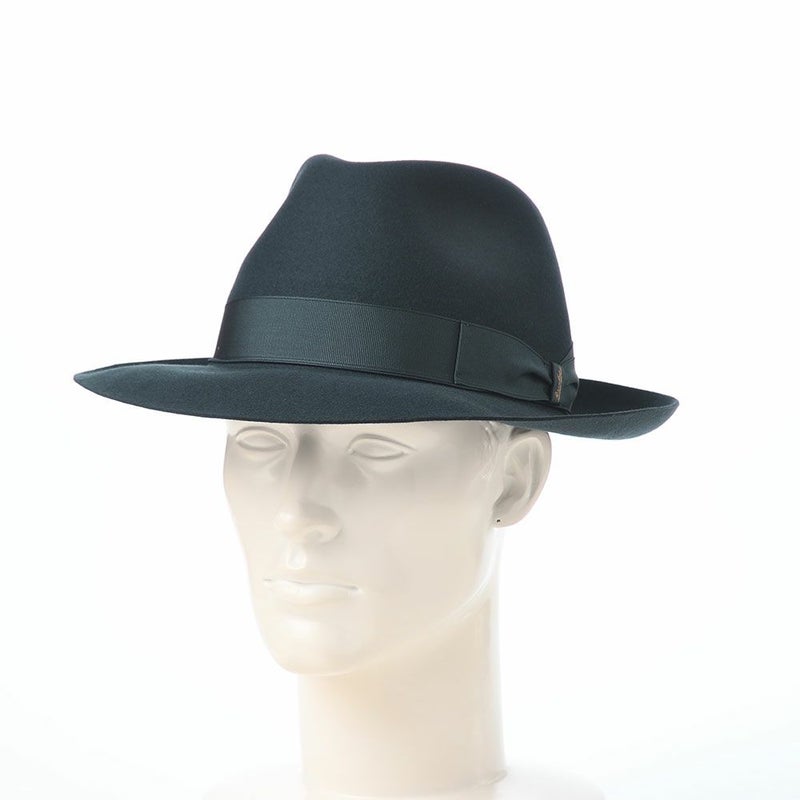 ボルサリーノのフェルトハット Q.S. Anello Rasato（Q.S. アネロ ラザート） 114336 ブルーグレー