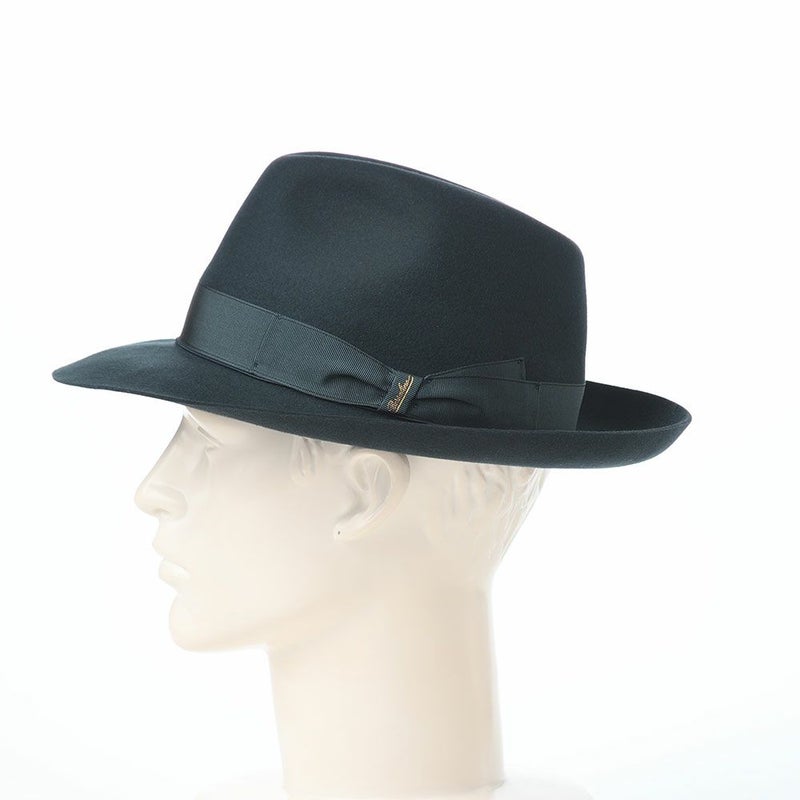 ボルサリーノのフェルトハット Q.S. Anello Rasato（Q.S. アネロ ラザート） 114336 ブルーグレー